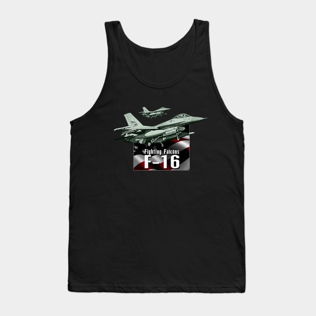 F-16 Fighter Jet Tank Top by aeroloversclothing